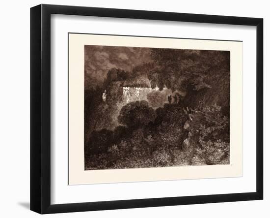 The Palace of Sleep-Gustave Dore-Framed Giclee Print