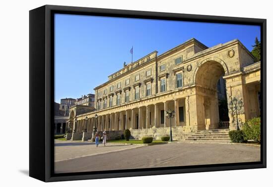 The Palace of St. Michael and St. George, Greek Islands-Neil Farrin-Framed Premier Image Canvas