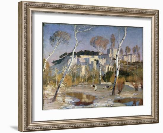 The Palace of the Popes, Avignon-Adrian Scott Stokes-Framed Giclee Print