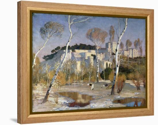 The Palace of the Popes, Avignon-Adrian Scott Stokes-Framed Premier Image Canvas