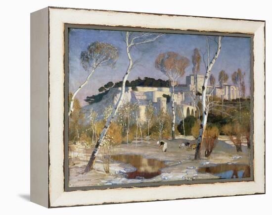 The Palace of the Popes, Avignon-Adrian Scott Stokes-Framed Premier Image Canvas