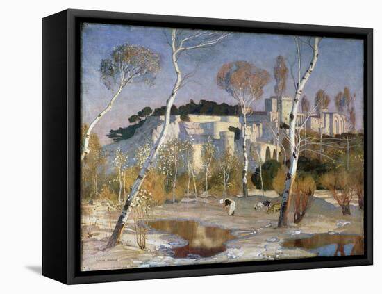 The Palace of the Popes, Avignon-Adrian Scott Stokes-Framed Premier Image Canvas