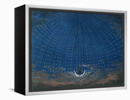 The Palace of the Queen of the Night, Set Design for 'The Magic Flute' by Wolfgang Amadeus Mozart-Schinkel-Framed Premier Image Canvas