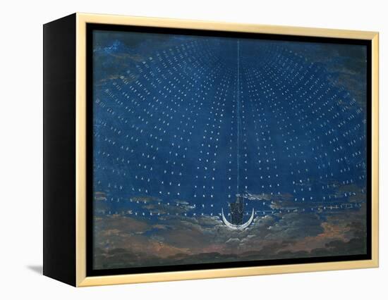 The Palace of the Queen of the Night, Set Design for 'The Magic Flute' by Wolfgang Amadeus Mozart-Schinkel-Framed Premier Image Canvas