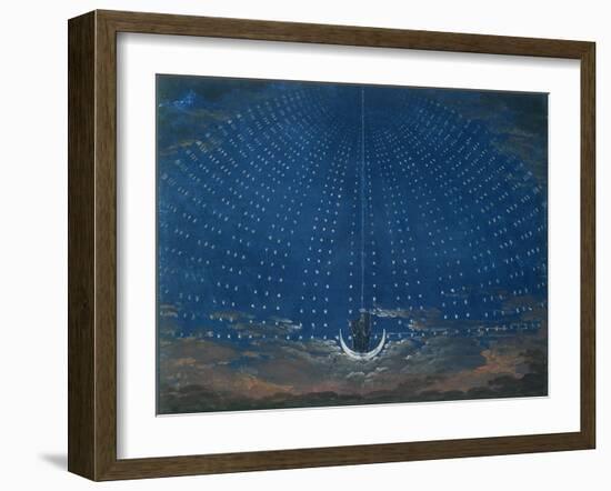 The Palace of the Queen of the Night, Set Design for 'The Magic Flute' by Wolfgang Amadeus Mozart-Schinkel-Framed Giclee Print