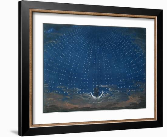 The Palace of the Queen of the Night, Set Design for 'The Magic Flute' by Wolfgang Amadeus Mozart-Schinkel-Framed Giclee Print