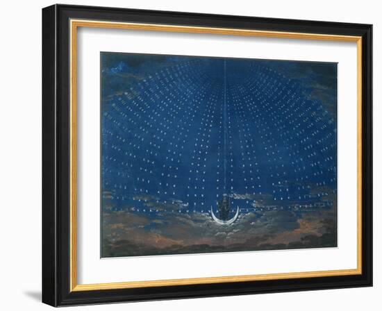 The Palace of the Queen of the Night, Set Design for 'The Magic Flute' by Wolfgang Amadeus Mozart-Schinkel-Framed Giclee Print