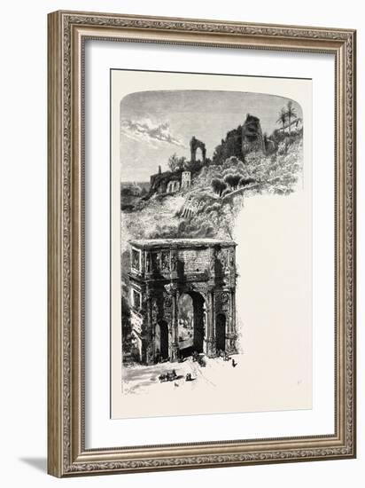 The Palatine Hill and Arch of Constantine-null-Framed Giclee Print