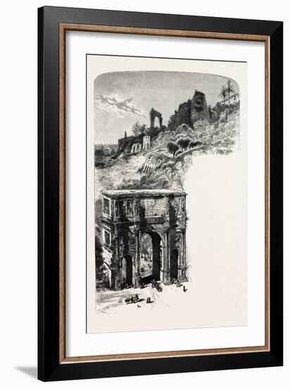 The Palatine Hill and Arch of Constantine-null-Framed Giclee Print