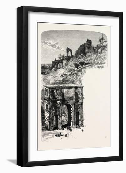 The Palatine Hill and Arch of Constantine-null-Framed Giclee Print