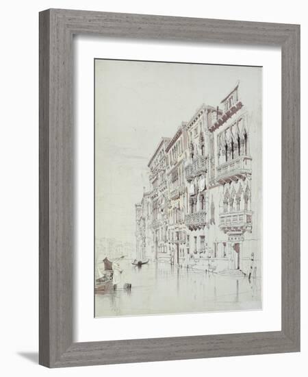 The Palazzo Contarini-Fasan-John Ruskin-Framed Giclee Print