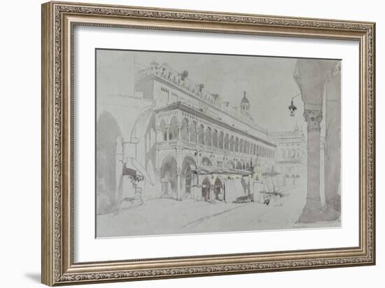 The Palazzo Della Ragione and Piazza Delle Erbe-John Ruskin-Framed Giclee Print