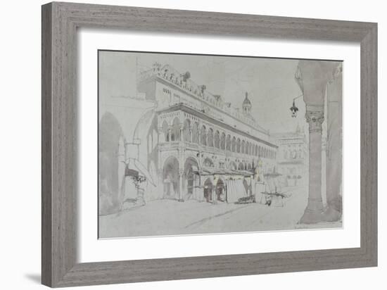 The Palazzo Della Ragione and Piazza Delle Erbe-John Ruskin-Framed Giclee Print