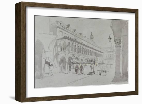 The Palazzo Della Ragione and Piazza Delle Erbe-John Ruskin-Framed Giclee Print