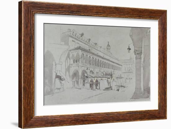 The Palazzo Della Ragione and Piazza Delle Erbe-John Ruskin-Framed Giclee Print