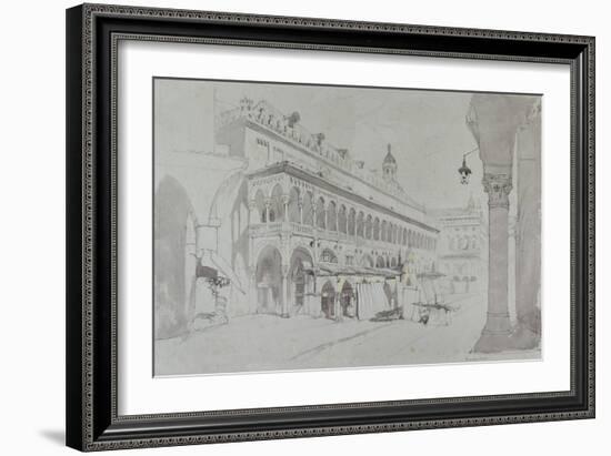 The Palazzo Della Ragione and Piazza Delle Erbe-John Ruskin-Framed Giclee Print