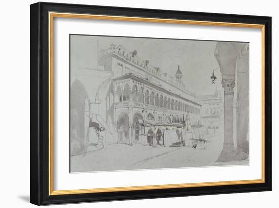 The Palazzo Della Ragione and Piazza Delle Erbe-John Ruskin-Framed Giclee Print