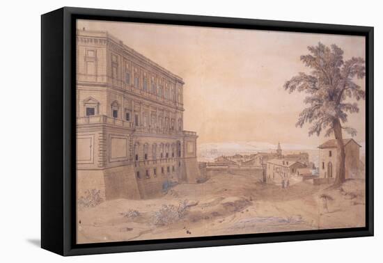 The Palazzo Farnese at Caprarola-Gaspar van Wittel-Framed Premier Image Canvas