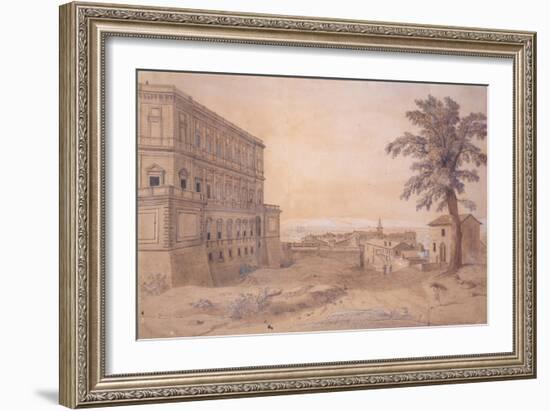 The Palazzo Farnese at Caprarola-Gaspar van Wittel-Framed Giclee Print