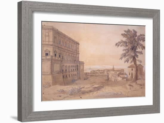 The Palazzo Farnese at Caprarola-Gaspar van Wittel-Framed Giclee Print