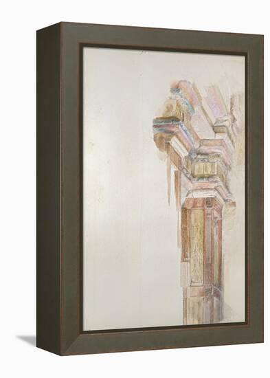 The Palazzo Gambacorti, Pisa, 27 - 30 April 1872 (Watercolour over Graphite on Wove Paper)-John Ruskin-Framed Premier Image Canvas