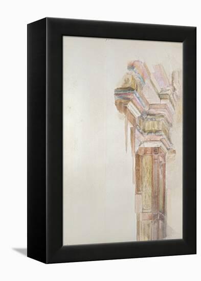 The Palazzo Gambacorti, Pisa, 27 - 30 April 1872 (Watercolour over Graphite on Wove Paper)-John Ruskin-Framed Premier Image Canvas