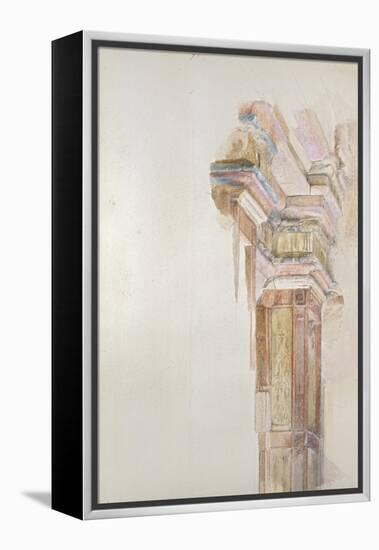 The Palazzo Gambacorti, Pisa, 27 - 30 April 1872 (Watercolour over Graphite on Wove Paper)-John Ruskin-Framed Premier Image Canvas