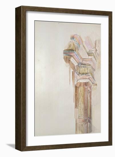 The Palazzo Gambacorti, Pisa, 27 - 30 April 1872 (Watercolour over Graphite on Wove Paper)-John Ruskin-Framed Giclee Print