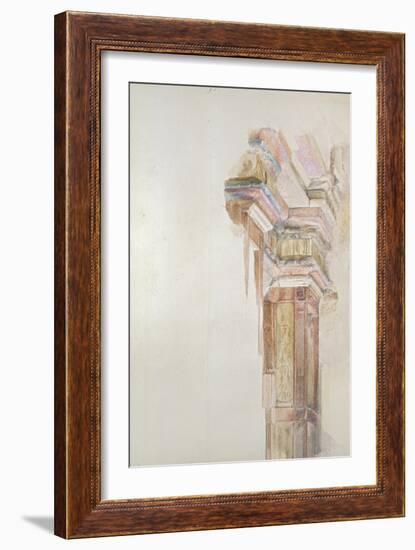 The Palazzo Gambacorti, Pisa, 27 - 30 April 1872 (Watercolour over Graphite on Wove Paper)-John Ruskin-Framed Giclee Print