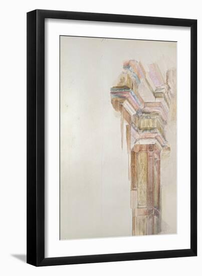 The Palazzo Gambacorti, Pisa, 27 - 30 April 1872 (Watercolour over Graphite on Wove Paper)-John Ruskin-Framed Giclee Print