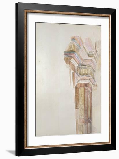 The Palazzo Gambacorti, Pisa, 27 - 30 April 1872 (Watercolour over Graphite on Wove Paper)-John Ruskin-Framed Giclee Print