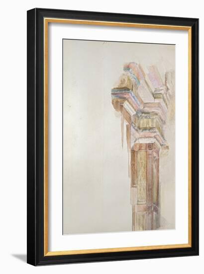 The Palazzo Gambacorti, Pisa, 27 - 30 April 1872 (Watercolour over Graphite on Wove Paper)-John Ruskin-Framed Giclee Print