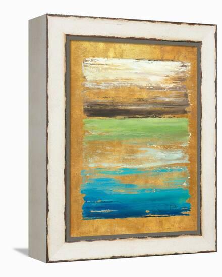 The Palette in Gold-Patricia Pinto-Framed Stretched Canvas