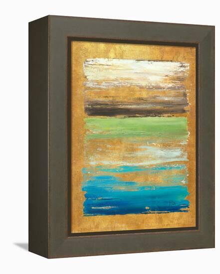 The Palette in Gold-Patricia Pinto-Framed Stretched Canvas