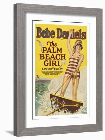 The Palm Beach Girl-null-Framed Art Print