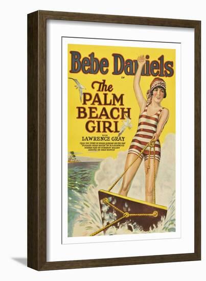 The Palm Beach Girl-null-Framed Art Print