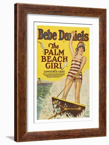 The Palm Beach Girl-null-Framed Art Print