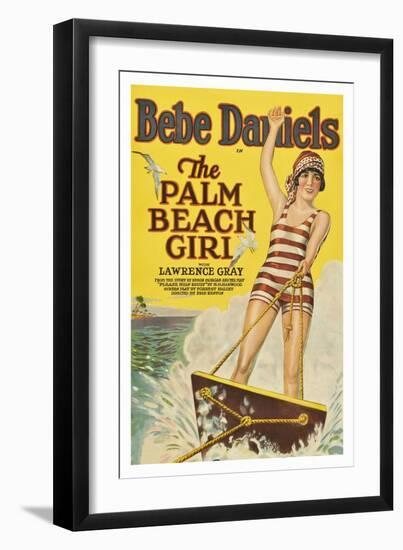 The Palm Beach Girl-null-Framed Art Print