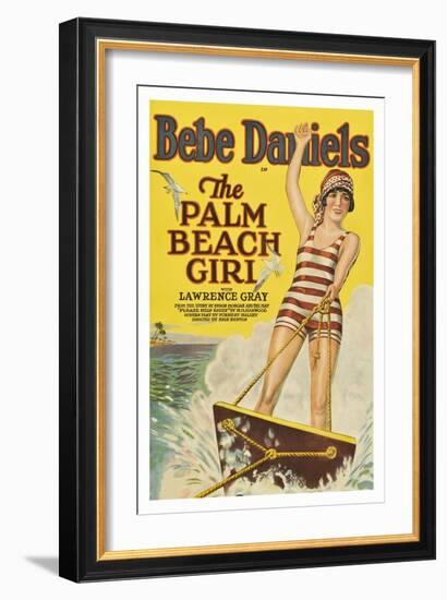 The Palm Beach Girl-null-Framed Art Print