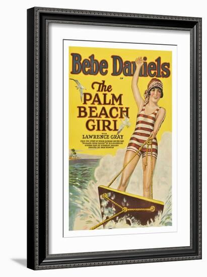 The Palm Beach Girl-null-Framed Premium Giclee Print