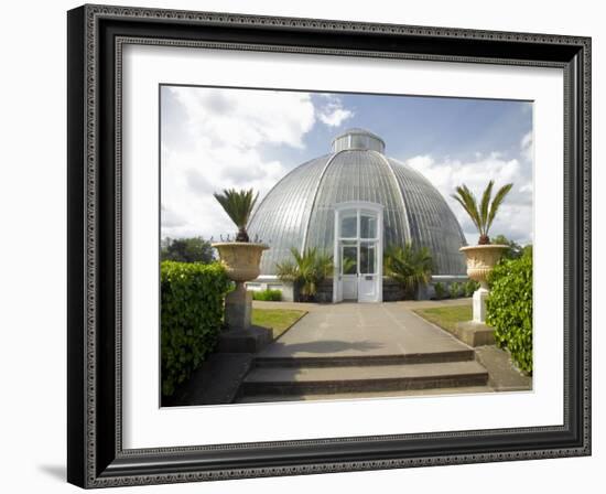 The Palm House Conservatory, Kew Gardens, Unesco World Heritage Site, London, England-David Hughes-Framed Photographic Print