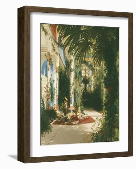 The Palm House on the Pfaueninsel Near Potsdam-Karl Blechen-Framed Giclee Print