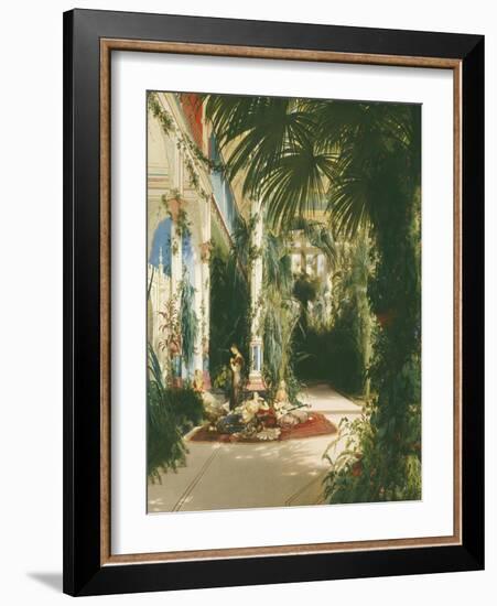 The Palm House on the Pfaueninsel Near Potsdam-Karl Blechen-Framed Giclee Print