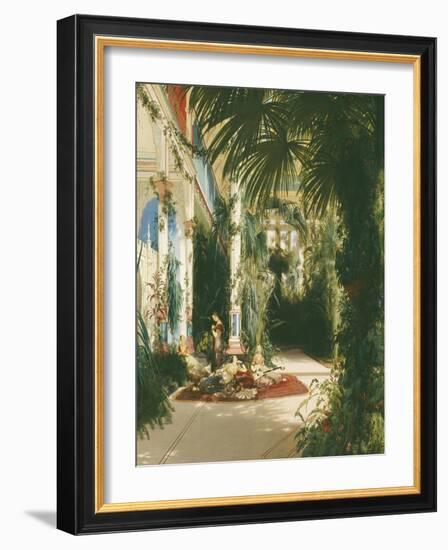 The Palm House on the Pfaueninsel Near Potsdam-Karl Blechen-Framed Giclee Print