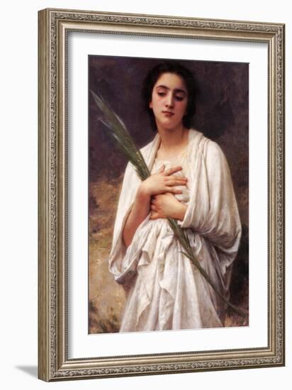 The Palm Leaf-William Adolphe Bouguereau-Framed Art Print