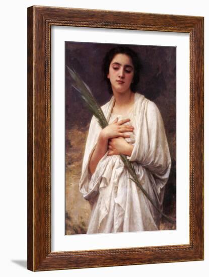 The Palm Leaf-William Adolphe Bouguereau-Framed Art Print