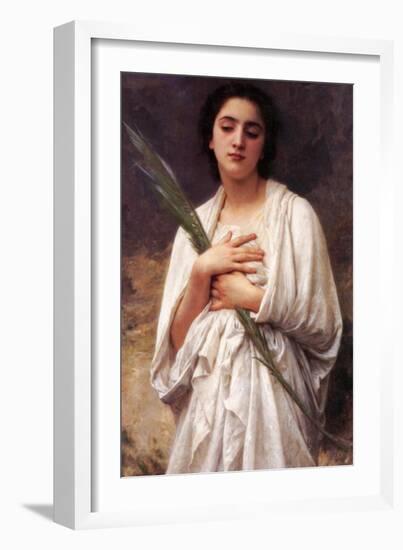 The Palm Leaf-William Adolphe Bouguereau-Framed Art Print