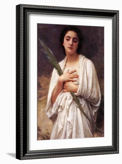 The Palm Leaf-William Adolphe Bouguereau-Framed Art Print