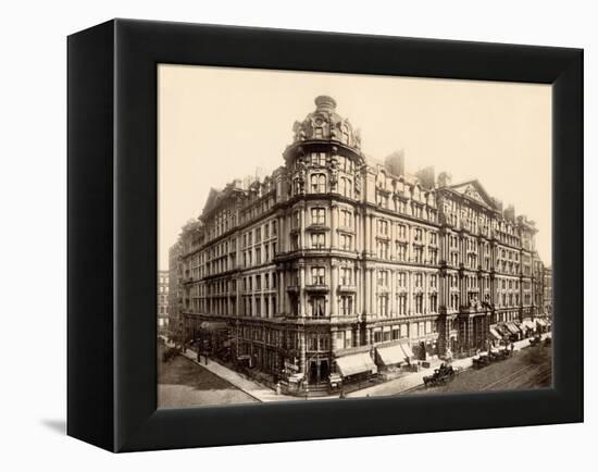The Palmer House on the Corner of State and Monroe Streets, Chicago, 1890s-null-Framed Premier Image Canvas