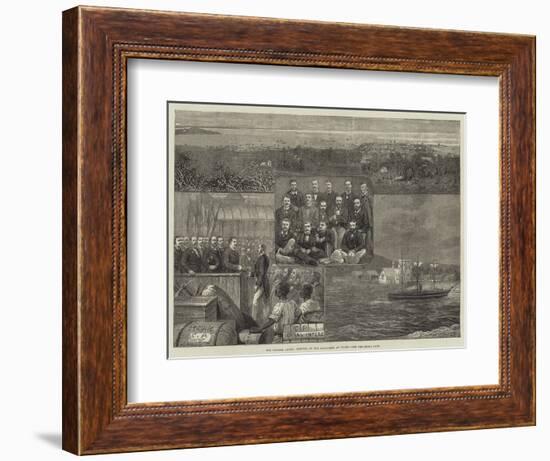 The Panama Canal, Arrival of the Engineers at Colon-null-Framed Giclee Print